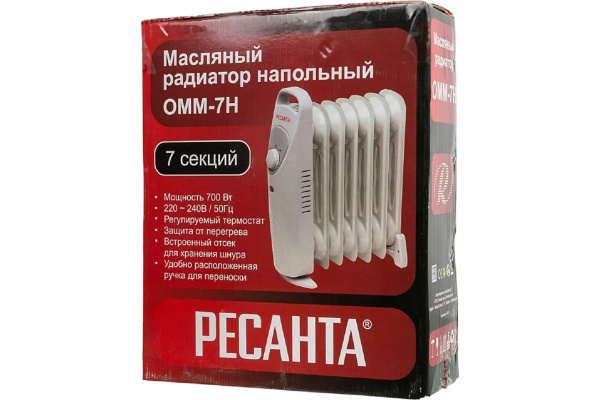 Масляный радиатор Ресанта ОММ - 7Н